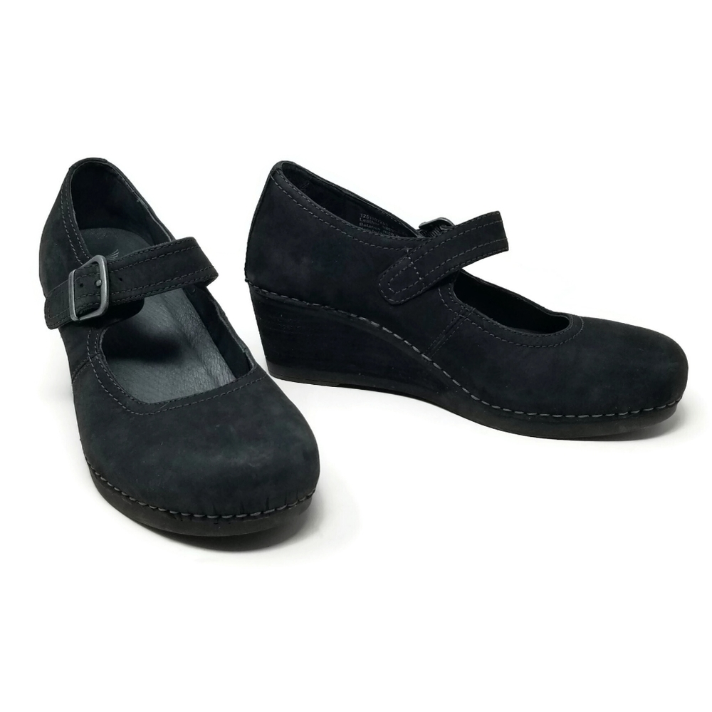 Dansko Sandra Wedge Mary Jane Black Size EU 40/ US 9.5-10